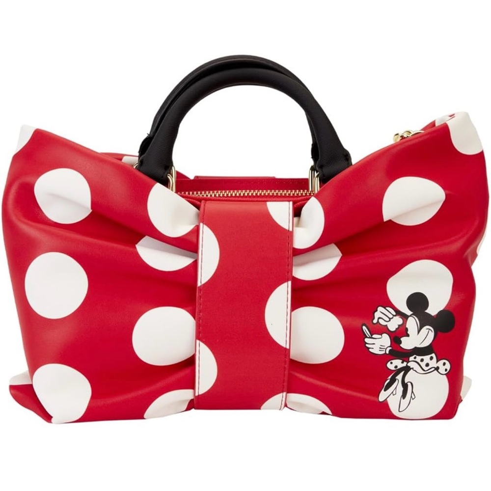 Disney Minnie Mouse Polka Dot Satchel with Bow